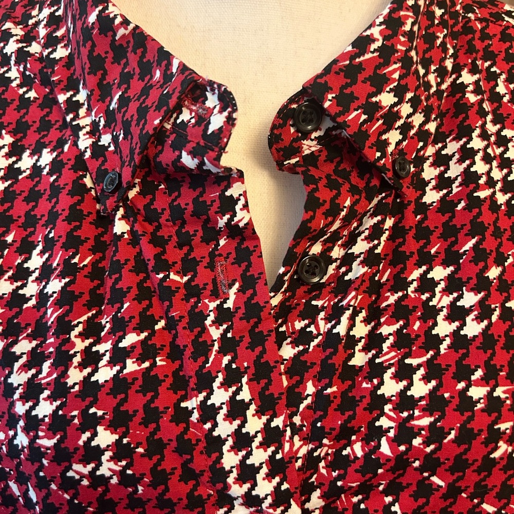 Red Check Tunic Top - Picture 2 of 10